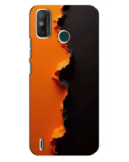 Чехол для TECNO Spark GO (2021) с картинкой «Оранжевый разлом»