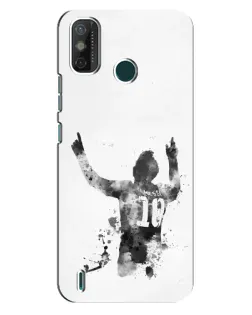 Чехол для TECNO Spark GO (2021) с картинкой «Черно-белый силуэт Месси» Чехол для TECNO Spark GO (2021) с картинкой «Черно-белый силуэт Месси»