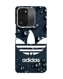 Чехол для TECNO Spark GO (2022) с картинкой «Adidas Trefoil Blue»