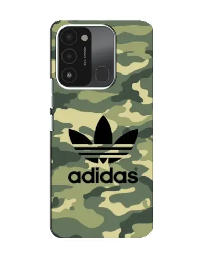 Чехол для TECNO Spark GO (2022) с картинкой «Милитари стиль Adidas»