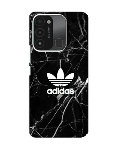 Чехол для TECNO Spark GO (2022) с картинкой «Белый мрамор Adidas»
