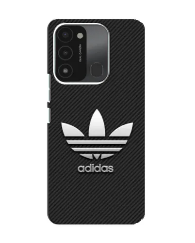 Чехол для TECNO Spark GO (2022) с картинкой «Adidas Карбоновая текстура»