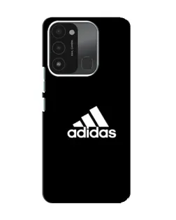 Чехол для TECNO Spark GO (2022) с картинкой «Черная классика Adidas»
