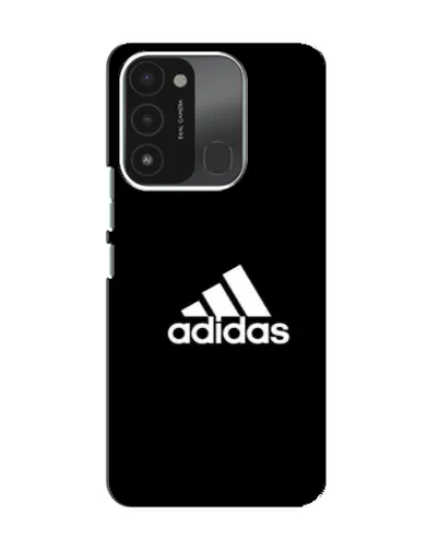 Чехол для TECNO Spark GO (2022) с картинкой «Черная классика Adidas»