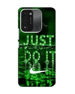 Чехол для TECNO Spark GO (2022) с картинкой «Зеленый неоновый Nike»