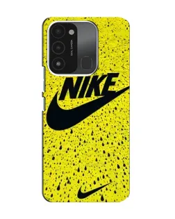 Чехол для TECNO Spark GO (2022) с картинкой «Желтый текстурный Nike»