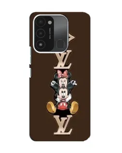 Чехол для TECNO Spark GO (2022) с картинкой «LV и Микки Маус»