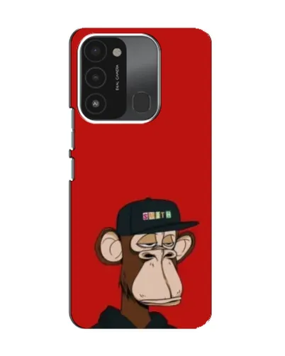 Чехол для TECNO Spark GO (2022) с картинкой «Bored Ape — красный фон» Чехол для TECNO Spark GO (2022) с картинкой «Bored Ape — красный фон»