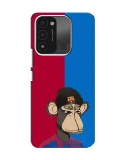 Чехол для TECNO Spark GO (2022) с картинкой «Bored Ape — фанат Барсы»