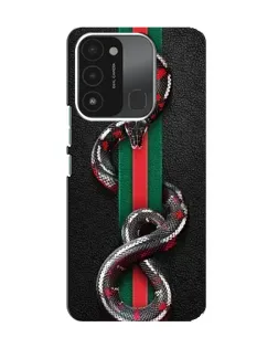 Чехол для TECNO Spark GO (2022) с картинкой «Gucci — змея на полосе» Чехол для TECNO Spark GO (2022) с картинкой «Gucci — змея на полосе»