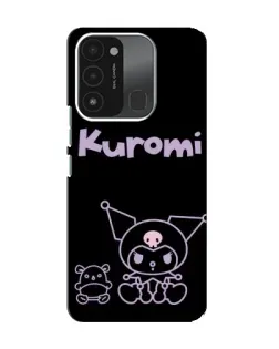 Чехол для TECNO Spark GO (2022) с картинкой «Kuromi — черный минимализм»