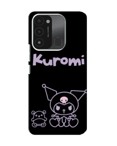 Чехол для TECNO Spark GO (2022) с картинкой «Kuromi — черный минимализм»