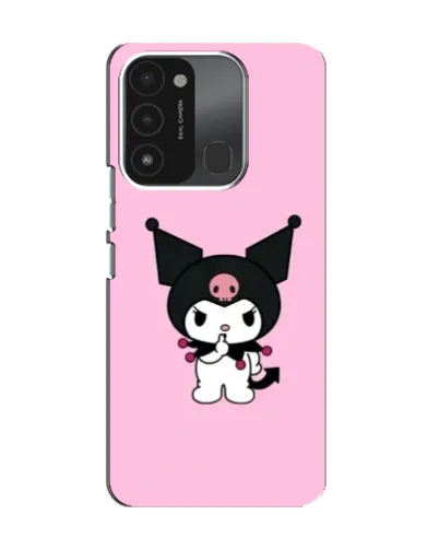 Чехол для TECNO Spark GO (2022) с картинкой «Kuromi — розовая нежность»