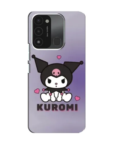 Чехол для TECNO Spark GO (2022) с картинкой «Kuromi — фиолетовый арт»