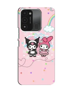 Чехол для TECNO Spark GO (2022) с картинкой «My Melody и Kuromi»
