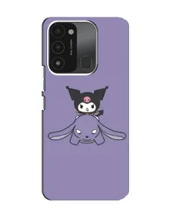 Чехол для TECNO Spark GO (2022) с картинкой «Kuromi на лиловом фоне»