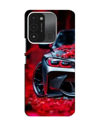 Чехол для TECNO Spark GO (2022) с картинкой «Спортивная BMW и цветы» Чехол для TECNO Spark GO (2022) с картинкой «Спортивная BMW и цветы»