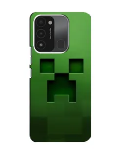 Чехол для TECNO Spark GO (2022) с картинкой «Крипер микро-дизайн»