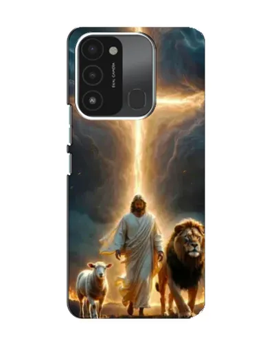 Чехол для TECNO Spark GO (2022) с картинкой «Лев Иуды и Свет» Чехол для TECNO Spark GO (2022) с картинкой «Лев Иуды и Свет»