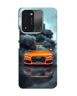 Чехол для TECNO Spark GO (2022) с картинкой «Audi в облаках дыма» Чехол для TECNO Spark GO (2022) с картинкой «Audi в облаках дыма»