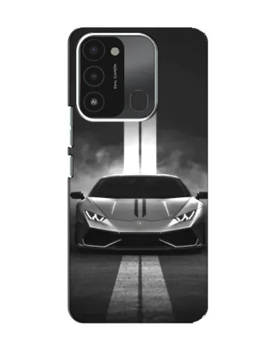 Чехол для TECNO Spark GO (2022) с картинкой «Lamborghini симметрия дорог»