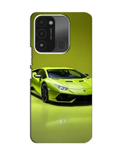 Чехол для TECNO Spark GO (2022) с картинкой «Салатовый Lamborghini Huracan»