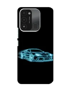 Чехол для TECNO Spark GO (2022) с картинкой «Неоновый контур Lamborghini» Чехол для TECNO Spark GO (2022) с картинкой «Неоновый контур Lamborghini»