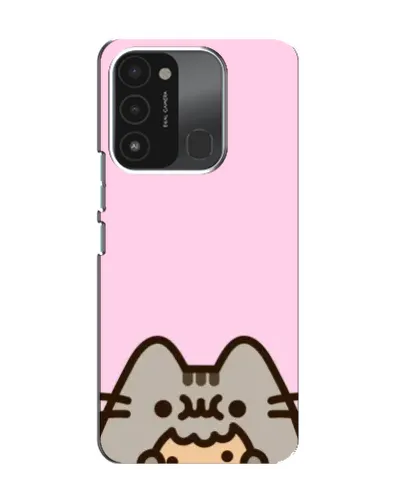 Чехол для TECNO Spark GO (2022) с картинкой «Pusheen и печенье»