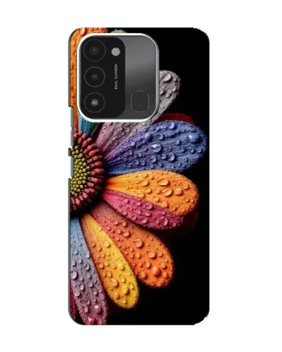 Чехол для TECNO Spark GO (2022) с картинкой «Радужный цветок»