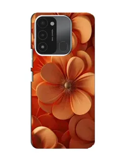 Чехол для TECNO Spark GO (2022) с картинкой «Оранжевый макро цветок»