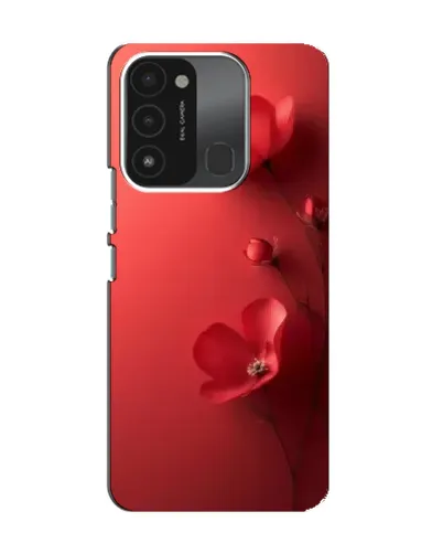 Чехол для TECNO Spark GO (2022) с картинкой «Маковые соцветия»