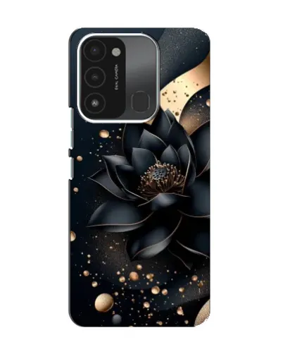 Чехол для TECNO Spark GO (2022) с картинкой «Черный лотос»