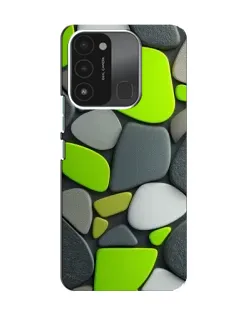 Чехол для TECNO Spark GO (2022) с картинкой «Яркая неоновая галька»