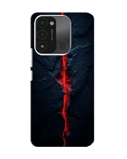 Чехол для TECNO Spark GO (2022) с картинкой «Kрасная лавовая трещина»