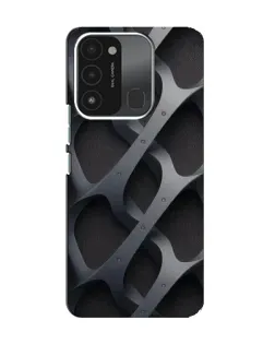 Чехол для TECNO Spark GO (2022) с картинкой «Объемное серое плетение»