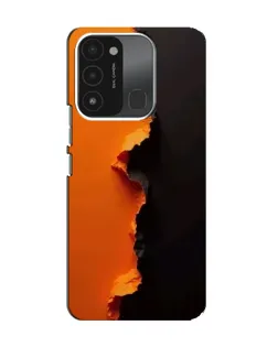 Чехол для TECNO Spark GO (2022) с картинкой «Оранжевый разлом»