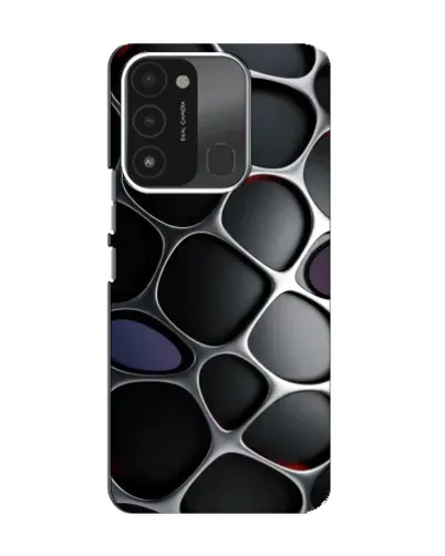 Чехол для TECNO Spark GO (2022) с картинкой «Объемная темная решетка»