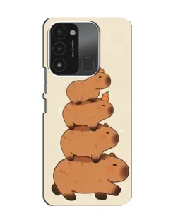 Чехол для TECNO Spark GO (2022) с картинкой «Башня из капибар»
