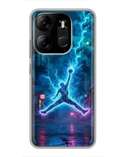 Чохол для TECNO Spark Go 2023 (BF7) з картинкою «Jordan Gold Jumpman» Чохол для TECNO Spark Go 2023 (BF7) з картинкою «Jordan Gold Jumpman»