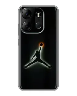 Чохол для TECNO Spark Go 2023 (BF7) з картинкою «Jordan Gradient Logo» Чохол для TECNO Spark Go 2023 (BF7) з картинкою «Jordan Gradient Logo»