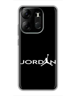 Чохол для TECNO Spark Go 2023 (BF7) з картинкою «Jordan White Logo»