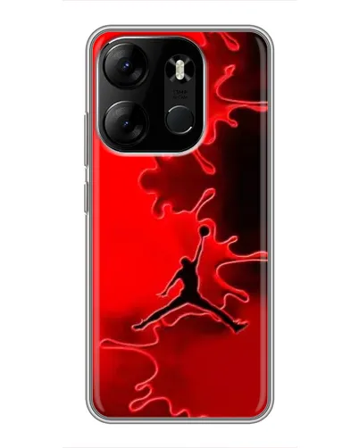 Чохол для TECNO Spark Go 2023 (BF7) з картинкою «Jordan Red Smoke»