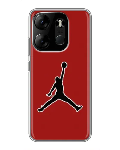 Чохол для TECNO Spark Go 2023 (BF7) з картинкою «Jordan Red Back»