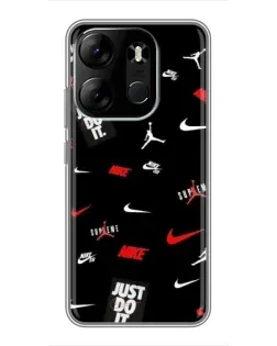 Чохол для TECNO Spark Go 2023 (BF7) з картинкою «Nike Mix Pattern»