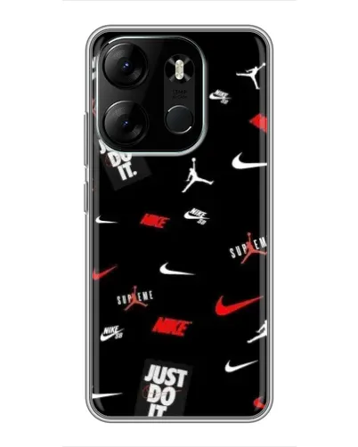 Чохол для TECNO Spark Go 2023 (BF7) з картинкою «Nike Mix Pattern»