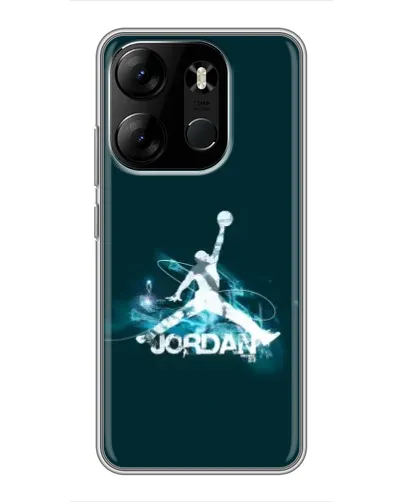 Чохол для TECNO Spark Go 2023 (BF7) з картинкою «Jordan Blue Fire»