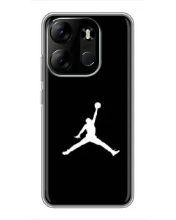 Чохол для TECNO Spark Go 2023 (BF7) з картинкою «Jordan Silhouette»