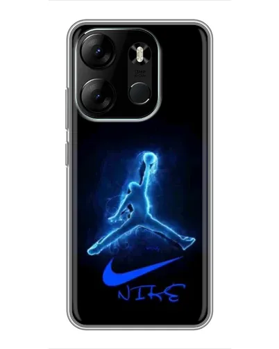 Чохол для TECNO Spark Go 2023 (BF7) з картинкою «Jordan Neon Blue»