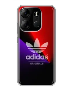 Чехол для TECNO Spark Go 2023 (BF7) с картинкой «Adidas Red Neon» Чехол для TECNO Spark Go 2023 (BF7) с картинкой «Adidas Red Neon»