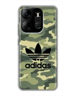 Чехол для TECNO Spark Go 2023 (BF7) с картинкой «Милитари стиль Adidas» Чехол для TECNO Spark Go 2023 (BF7) с картинкой «Милитари стиль Adidas»